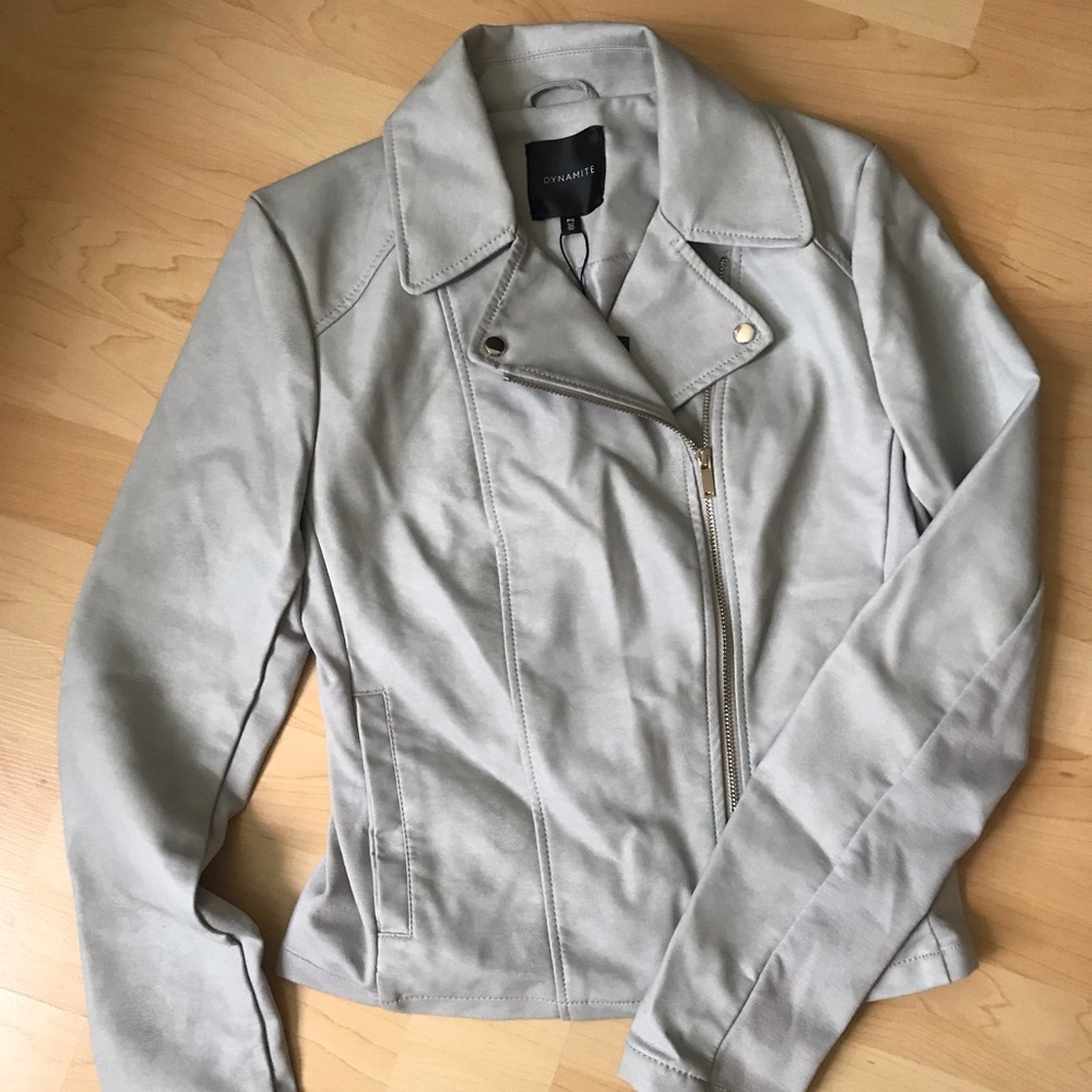 Dynamite Faux Leather Jacket